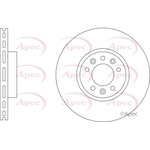 Apec Red Vented Brake Disc (DSK3341)