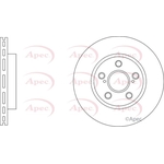Apec Vented Brake Disc (DSK3367) Fits: Toyota