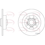 Apec Solid Brake Disc (DSK3368)