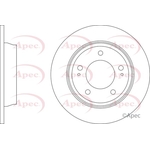 Apec Red Solid Brake Disc (DSK3381) Fits: Kia