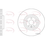 Apec Vented Brake Disc (DSK3385)