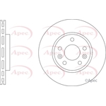 Apec Vented Brake Disc (DSK3390)
