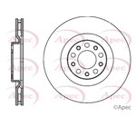 Apec Red Vented Brake Disc (DSK3395) Fits: Alfa Romeo