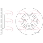 Apec Vented Brake Disc (DSK3398)