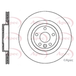 Apec Red Vented Brake Disc (DSK3404) Fits: BMW