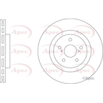 Apec Vented Brake Disc (DSK3410) Fits: Lexus