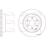 Apec Red Vented Brake Disc (DSK3423)