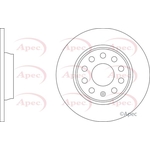 Apec Red Solid Brake Disc (DSK3485)