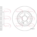 Apec Red Vented Brake Disc (DSK3488)