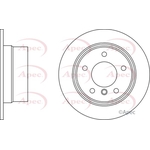 Apec Red Solid Brake Disc (DSK352) Fits: BMW