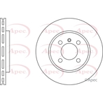 Apec Red Vented Brake Disc (DSK539) Fits: BMW