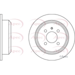 Apec Red Solid Brake Disc (DSK553) Fits: BMW