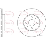 Apec Red Vented Brake Disc (DSK582)
