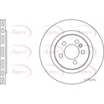 Apec Red Vented Brake Disc (DSK596)
