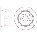 Apec Red Solid Brake Disc (DSK626) Fits: Mercedes