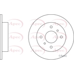 Apec Red Solid Brake Disc (DSK641) Fits: Nissan