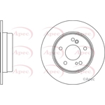 Apec Red Solid Brake Disc (DSK650)