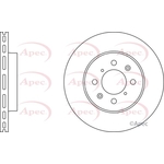 Apec Red Vented Brake Disc (DSK668)