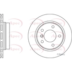 Apec Red Vented Brake Disc (DSK681) Fits: BMW