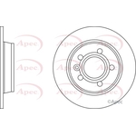 Apec Red Solid Brake Disc (DSK710)