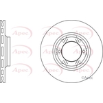 Apec Red Vented Brake Disc (DSK730) Fits: Mitsubishi