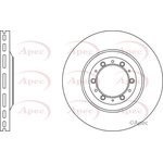 Apec Red Vented Brake Disc (DSK773)