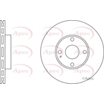 Apec Red Vented Brake Disc (DSK798) Fits: Mazda