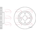 Apec Red Vented Brake Disc (DSK827) Fits: Mazda