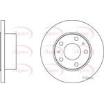 Apec Red Solid Brake Disc (DSK833) Fits: Iveco