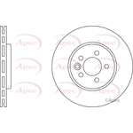 Apec Red Vented Brake Disc (DSK835) Fits: Rover