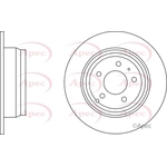 Apec Red Solid Brake Disc (DSK916) Fits: Volvo