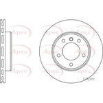 Apec Red Vented Brake Disc (DSK918) Fits: BMW