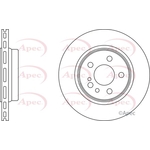 Apec Red Vented Brake Disc (DSK928) Fits: Mercedes