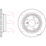 Apec Red Vented Brake Disc (DSK932) Fits: BMW