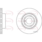 Apec Red Vented Brake Disc (DSK933) Fits: Land Rover