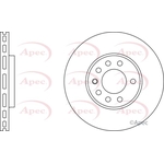 Apec Red Vented Brake Disc (DSK940)