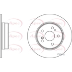 Apec Red Solid Brake Disc (DSK960) Fits: Mercedes