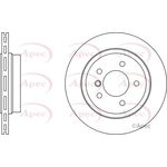 Apec Red Vented Brake Disc (DSK977) Fits: BMW