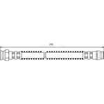 Apec Red Brake Hose (HOS3006)