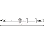 Apec Red Brake Hose (HOS3008) Fits: Alfa Romeo