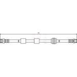 Apec Red Brake Hose (HOS3010)