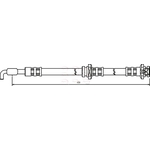 Apec Red Brake Hose (HOS3020)