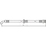 Apec Red Brake Hose (HOS3038) Fits: Honda