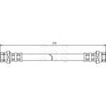 Apec Red Brake Hose (HOS3097)