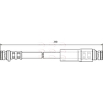 Apec Red Brake Hose (HOS3122) Fits: Rover