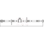 Apec Red Brake Hose (HOS3148)