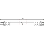 Apec Red Brake Hose (HOS3149)
