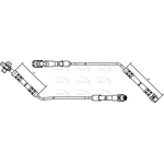 Apec Red Brake Hose (HOS3156) Fits: BMW
