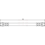 Apec Red Brake Hose (HOS3159)