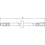 Apec Brake Hose (HOS3170) Fits: Volvo